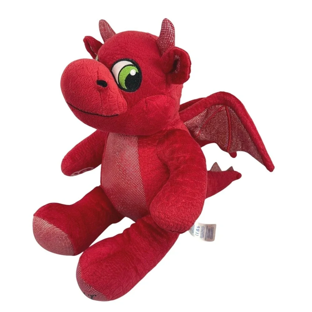 Build-A-Bear MagiQuest Charlock Red Dragon Great Wolf Lodge Glow Eyes Retired